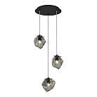 Подвесной светильник ST Luce Portici SL1175.403.03 Черный/Серо-зеленый E14 3*40W