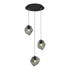 Подвесной светильник ST Luce Portici SL1175.403.03 Черный/Серо-зеленый E14 3*40W