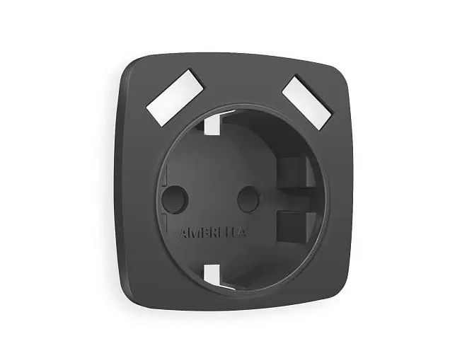 Лицевая панель OMEGA (Графит Мягкое касание) для электрической розетки Ambrella Volt OP9090 QUANT Лицевая панель OMEGA (Графит Мягкое касание) для электрической розетки Ambrella Volt OP9090 QUANT