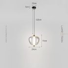 Подвесной светильник RAVI Цвет дымчато-серый Lampatron ravi-grey 8606-23986