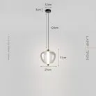 Подвесной светильник RAVI Цвет дымчато-серый Lampatron ravi-grey 8606-23986