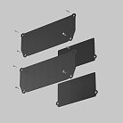 Заглушка декоративная черная 2шт. + фиксирующая для профиля Maytoni ALM-9940-SC