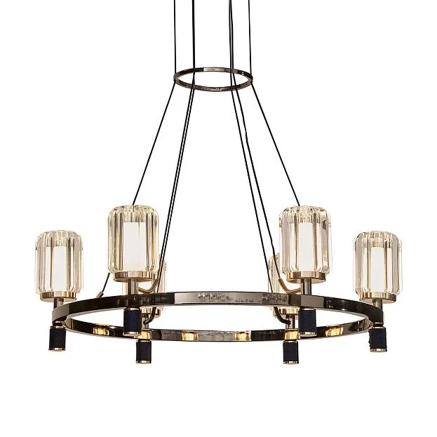 Подвесная люстра Delight Collection P0738-6A gold/pearl black P0738