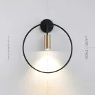 Бра VELMA Размер S. Цвет Черный + Золото Lampatron 6089-19783