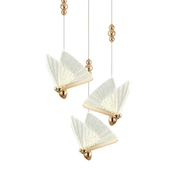 Подвесной светильник Delight Collection OM8201008-3 rose gold Butterfly Подвесной светильник Delight Collection OM8201008-3 rose gold Butterfly