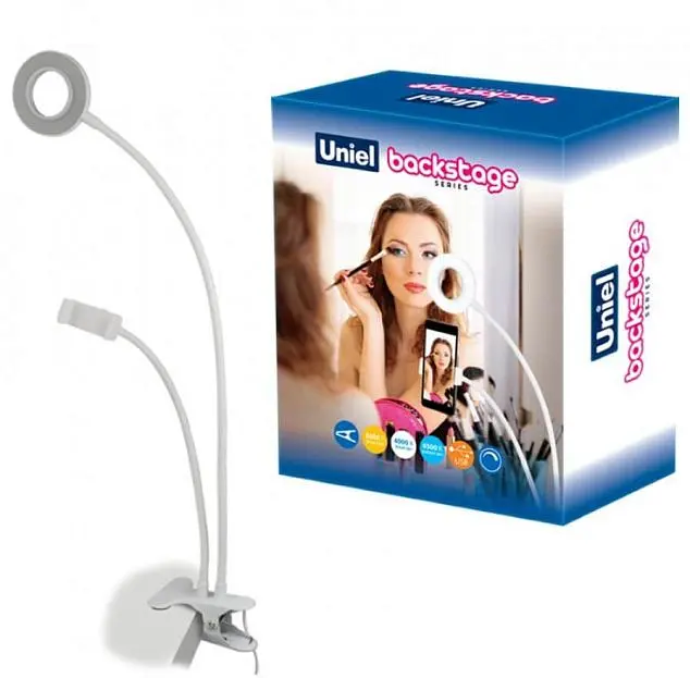 Интерьерная настольная лампа Uniel ULK-F51-8W/SW/DIM IP20 WHITE