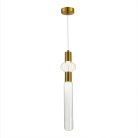 Светильник подвесной Латунь/Золотой, Прозрачный LED 2*3W 3000K ST-Luce SL6117.203.02 TACCHE