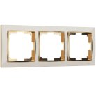 Рамка на 3 поста Werkel W0031932 (слоновая кость/золото) a051647 Snabb