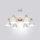 Люстра FOLKE 6 плафонов (высокая). Цвет белый. Lampatron 1176-7463