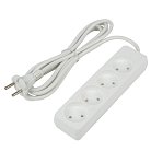 Розеточные блоки, удлинители Uniel S-CU4-3 WHITE Ultra