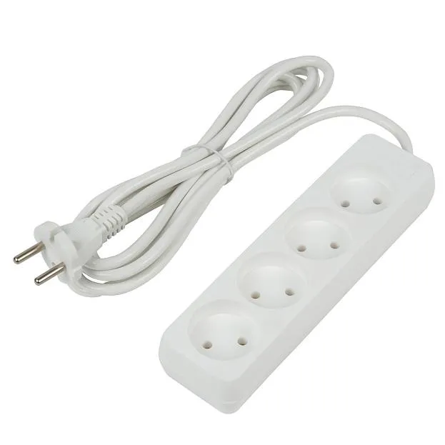 Розеточные блоки, удлинители Uniel S-CU4-3 WHITE Ultra