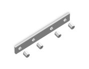 Соединитель алюминий прямой для корпуса в натяжной потолок (4шт) Ambrella light GL1071