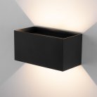 Уличный настенный светильник Elektrostandard 35137/W черный WINNER DOUBLE LED IP54 a057136