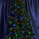 Светодиодная гирлянда линейная статичная 10 м +1.5м 230V мультиколор c питанием от сетичерный шнур Feron 32425 CL33