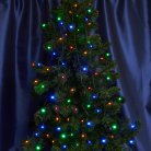 Светодиодная гирлянда линейная статичная 10 м +1.5м 230V мультиколор c питанием от сетичерный шнур Feron 32425 CL33