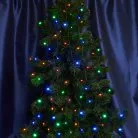 Светодиодная гирлянда линейная статичная 10 м +1.5м 230V мультиколор c питанием от сетичерный шнур Feron 32425 CL33