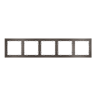 Рамка пластиковая на 5 пост, (капучино) Voltum VLS100514 S70