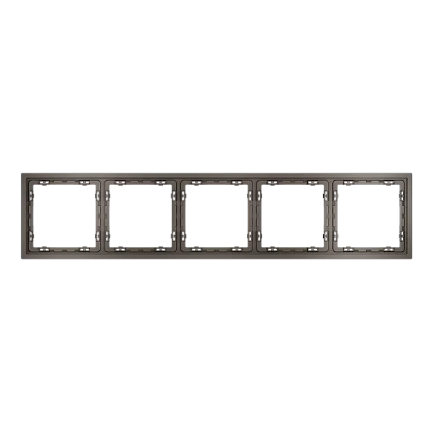 Рамка пластиковая на 5 пост, (капучино) Voltum VLS100514 S70