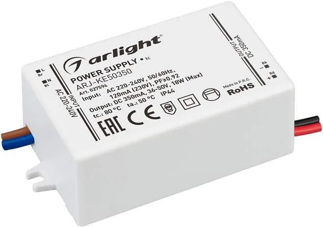 Блок питания для светодиодной ленты Arlight 027594 ARJ-MINI Блок питания для светодиодной ленты Arlight 027594 ARJ-MINI