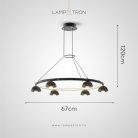 Кольцевые люстры и светильники TORBERG Тип A. 6 плафонов Lampatron torberg-a-6 8663-24206