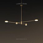 Люстра SUNSHINE 4 плафона. Латунь. Размер S. Lampatron sunshine-brass-4-s 1666-827