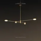 Люстра SUNSHINE 4 плафона. Латунь. Размер S. Lampatron sunshine-brass-4-s 1666-827