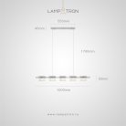Реечный, рядный светильник NICOLETTA CHROME L 5 плафонов Lampatron nicoletta-chrome-l-5 8594-23939