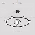 Кольцевые люстры и светильники RAISE 9 плафонов. Цвет черный. Lampatron 3091-7616