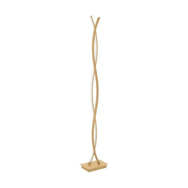 Светодиодный торшер 36W(LED), H1430, сталь, алюминий, светло-коричн/ пластик, белый, 3000K, 4700lm Eglo 901107 LASANA 4