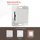 Выключатель одноклавишный, 10AX 250V Arte Milano 203.30-1.white am