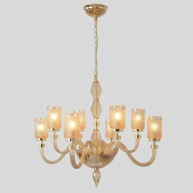 Люстра Crystal Lux SILVESTRO SP8 AMBER Люстра Crystal Lux SILVESTRO SP8 AMBER