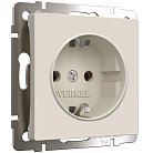 Розетка с заземлением Werkel W1171062 (айвори матовый) a059274