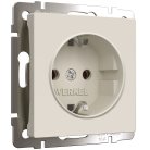 Розетка с заземлением Werkel W1171062 (айвори матовый) a059274