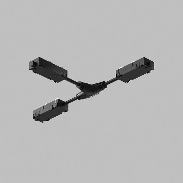 Гибкий Т-образный коннектор Denkirs TR2115-BK SMART UNI