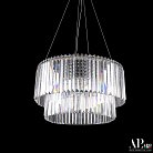 Люстра светодиодная хрустальная APL LED SH09.55.C.Ni.4000 Sicilia
