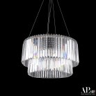 Люстра светодиодная хрустальная APL LED SH09.55.C.Ni.4000 Sicilia