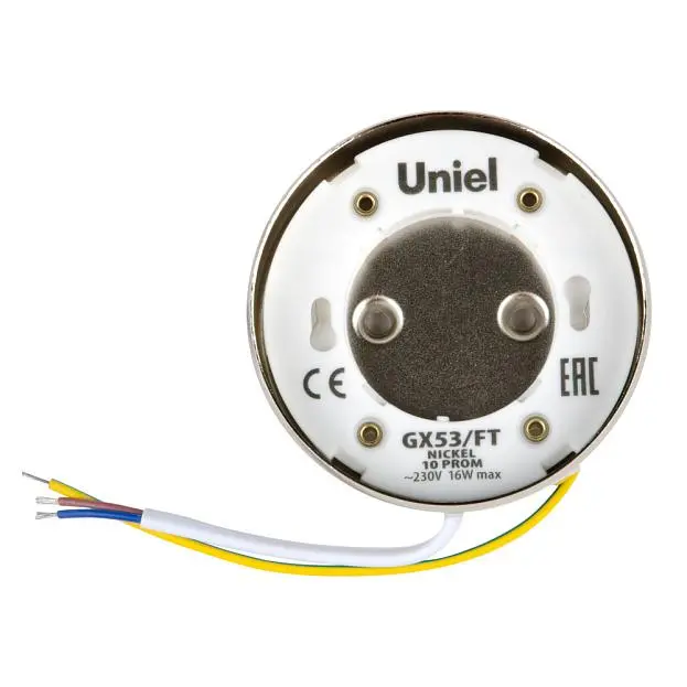 Точечный светильник Uniel GX53/FT NICKEL 10 PROM Точечный светильник Uniel GX53/FT NICKEL 10 PROM