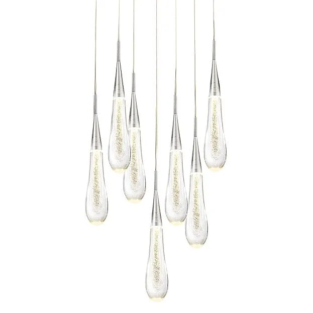 Подвесной светильник Delight Collection DD20591-7 chrome Pour