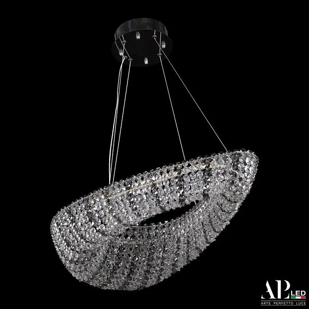 Люстра светодиодная хрустальная APL LED SH509.0.70.R.Ni.4000.Clear.731 Sicilia Люстра светодиодная хрустальная APL LED SH509.0.70.R.Ni.4000.Clear.731 Sicilia