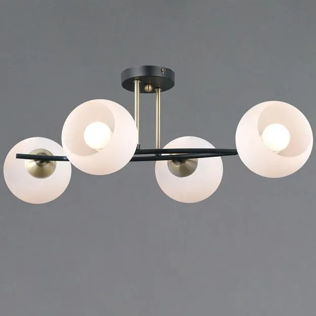 Потолочная люстра ILLUMICO IL0798-4CSQ-25 BK AB TRENTO Потолочная люстра ILLUMICO IL0798-4CSQ-25 BK AB TRENTO