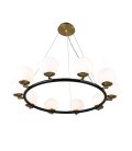 Подвесная люстра Lumina Deco LDP 6032-10 BK+MD Modica