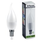 Лампа светодиодная Feron 38113 LB-970 Свеча на ветру E14 13W 4000K