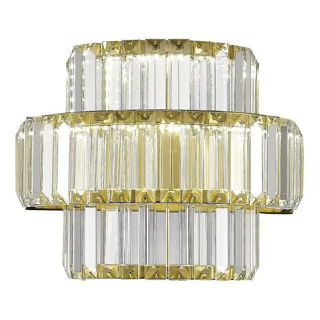 Светильник настенный Латунь/Прозрачный LED 1*21W 4000K ST-Luce SL1622.311.01 TIVOLI Светильник настенный Латунь/Прозрачный LED 1*21W 4000K ST-Luce SL1622.311.01 TIVOLI