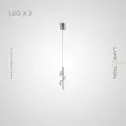 Подвесной светильник CAMILIA BW 3 лампы. Цвет Хром Lampatron 7560-21144