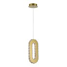 Светильник подвесной ST-Luce Золотистый/Золотистый, Прозрачный LED 1*9W 3000K SL6506.203.01 ALLUNGO