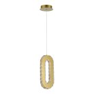 Светильник подвесной ST-Luce Золотистый/Золотистый, Прозрачный LED 1*9W 3000K SL6506.203.01 ALLUNGO