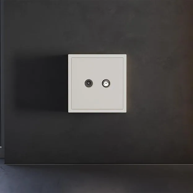 Накладка для розетки телевизионной оконечной TV+SAT, (хлопок) Voltum VLS001613 S70