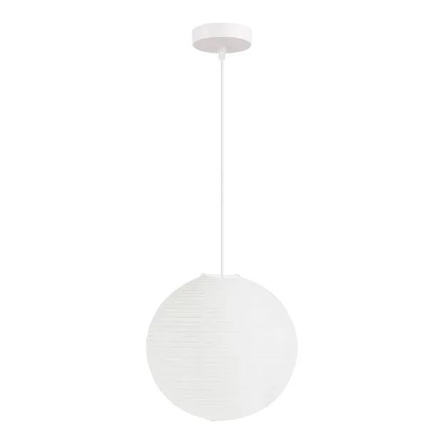Светильник подвесной EVOLUCE белый D300mm E27 1*60W Evoluce SLE6020-503-01 MOON