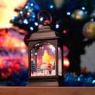 Световая фигура Свеча "Снеговик" 1LED (батарейки в компл) 125см черный Feron 51456 LT128