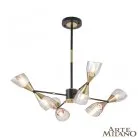 Люстра на штанге Arte Milano 276708/8 BK/GD Neapolis-76708